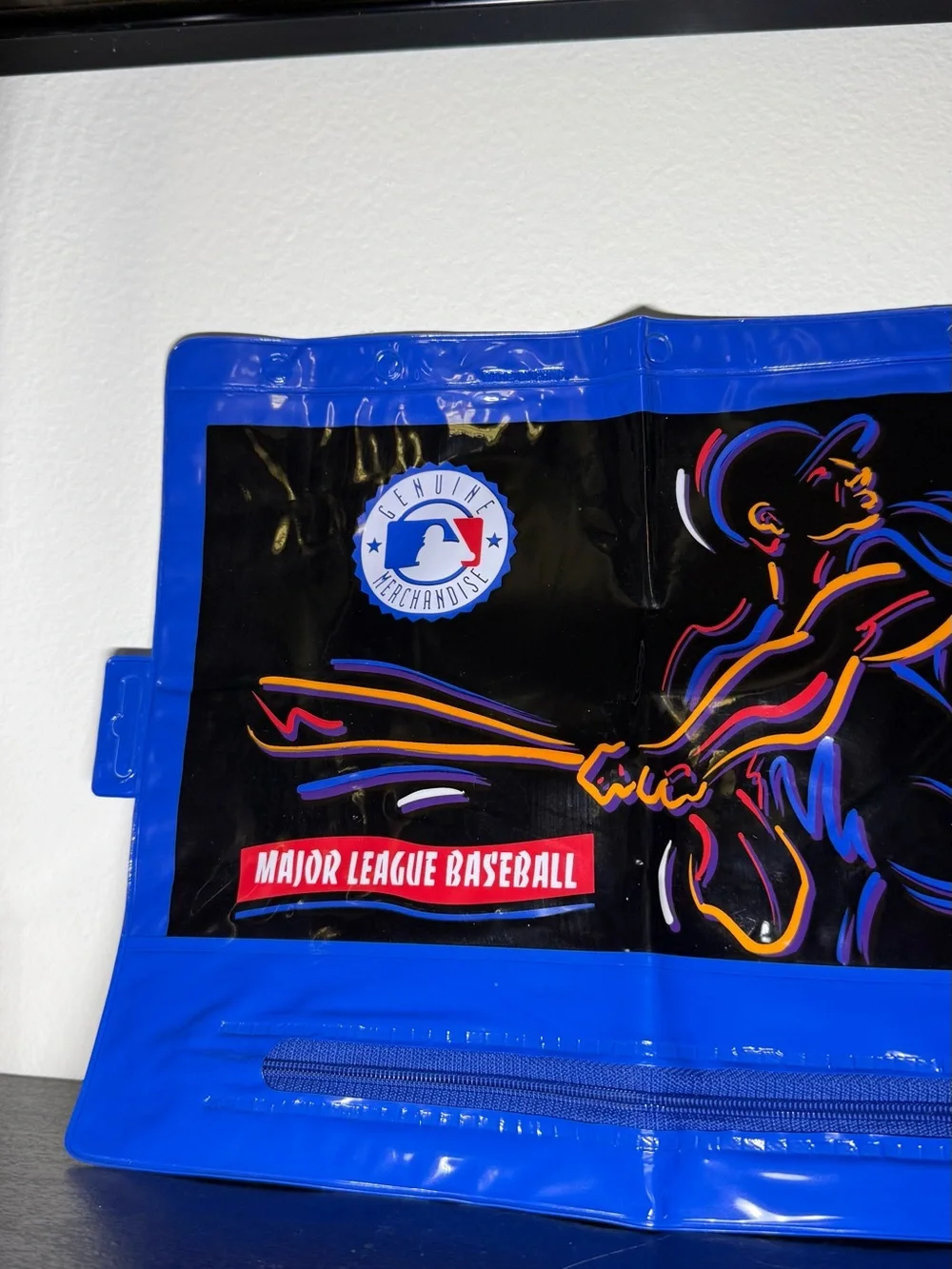 New Vintage 1990s Empire Berol Major League Baseball Binder Pencil Case Bag